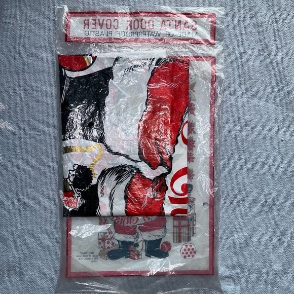 Vintage Santa Door Cover Waterproof Plastic Hong Kong - Picture 5 of 7